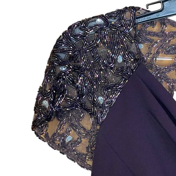 Alexander by Daymor Couture 909 NEW Size 6 Formal Evening Gown Aubergine Wine - Picture 4 of 15